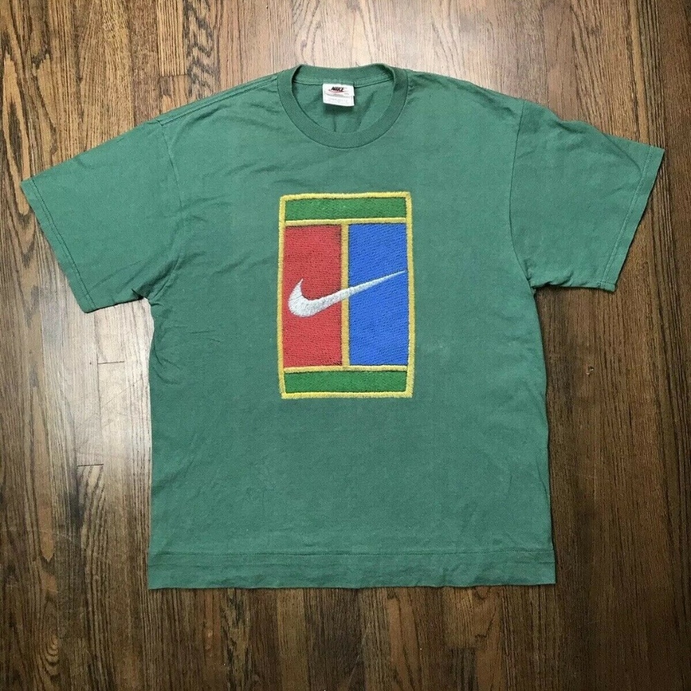 Vtg NIKE TENNIS COURT CHALLENGE sz Medium T Shirt